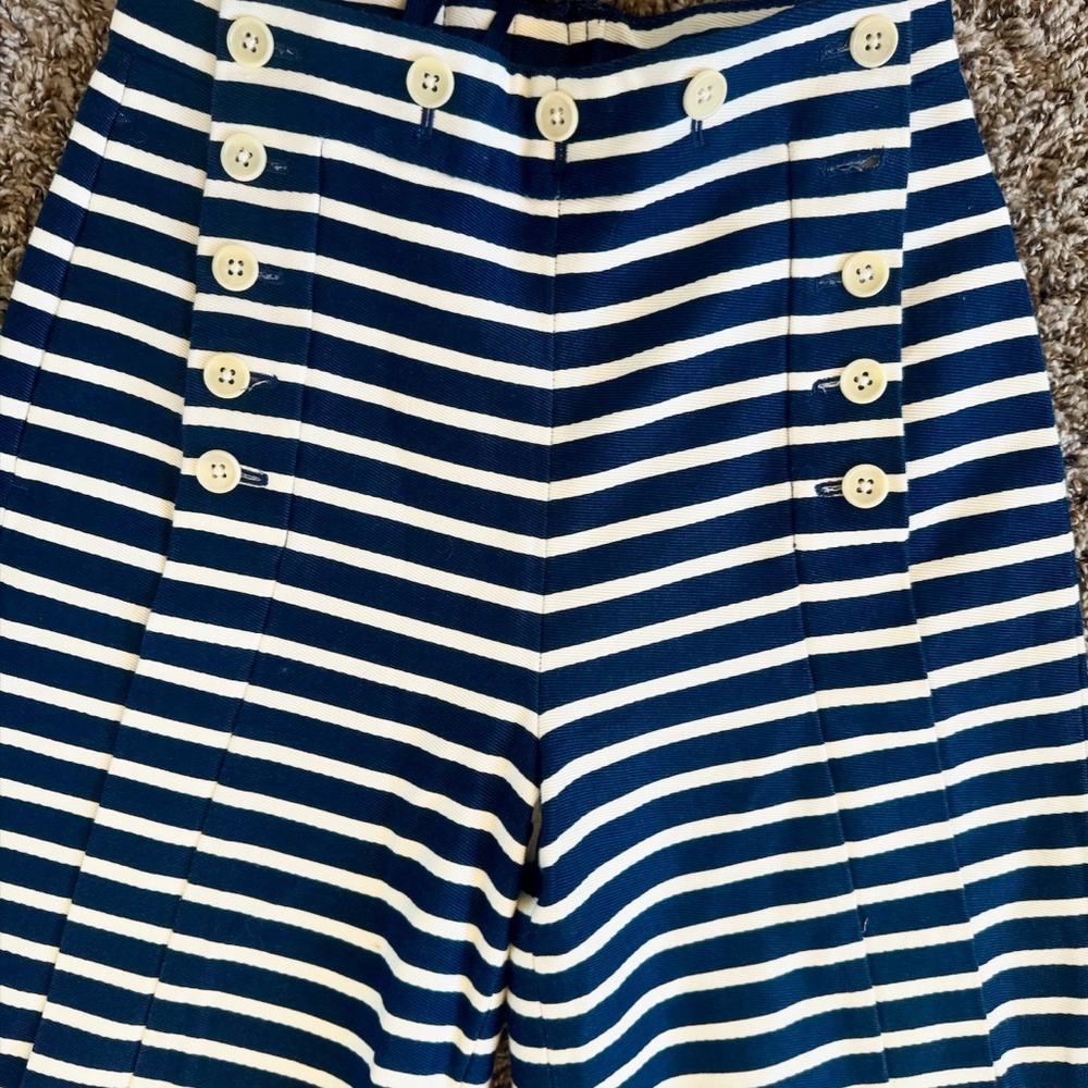 J-Crew Wide Legs Sailor Pants Size 0-2 - Picture 5 of 6